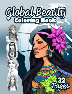 Global Beauty Coloring Book Cover