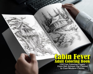 Cabin Fever - Adult Coloring - Book