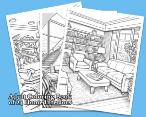 Home Interiors Coloring Book