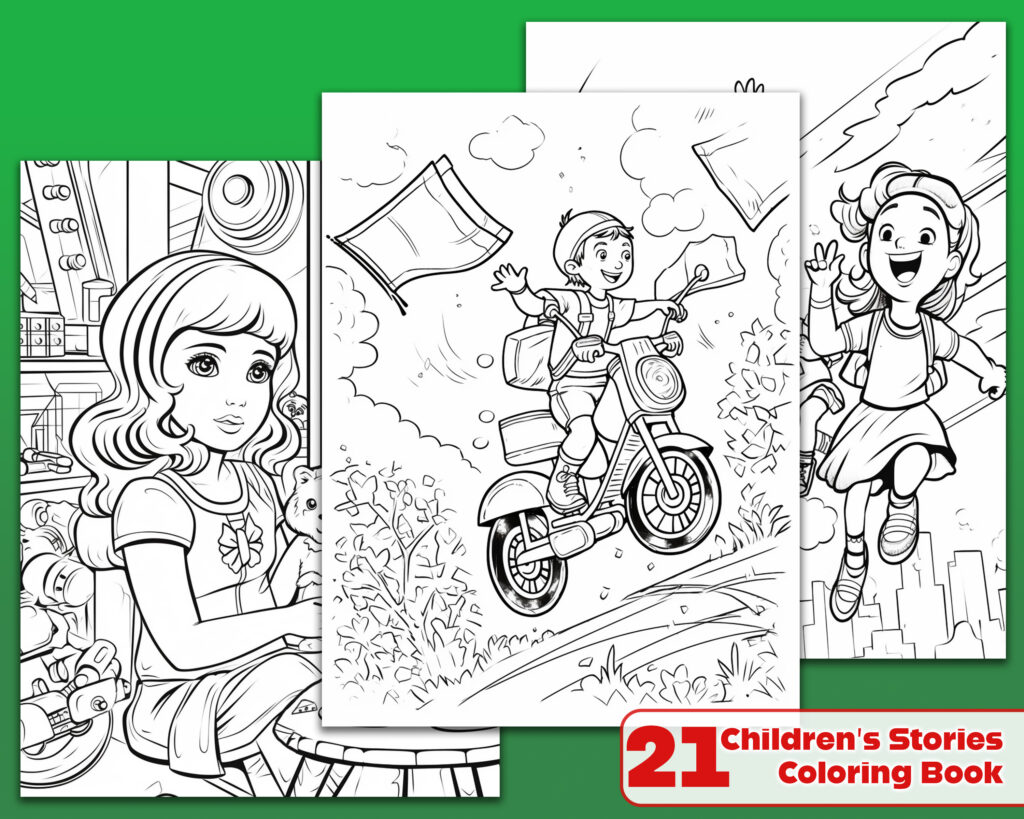 Children's Stories Coloring Book