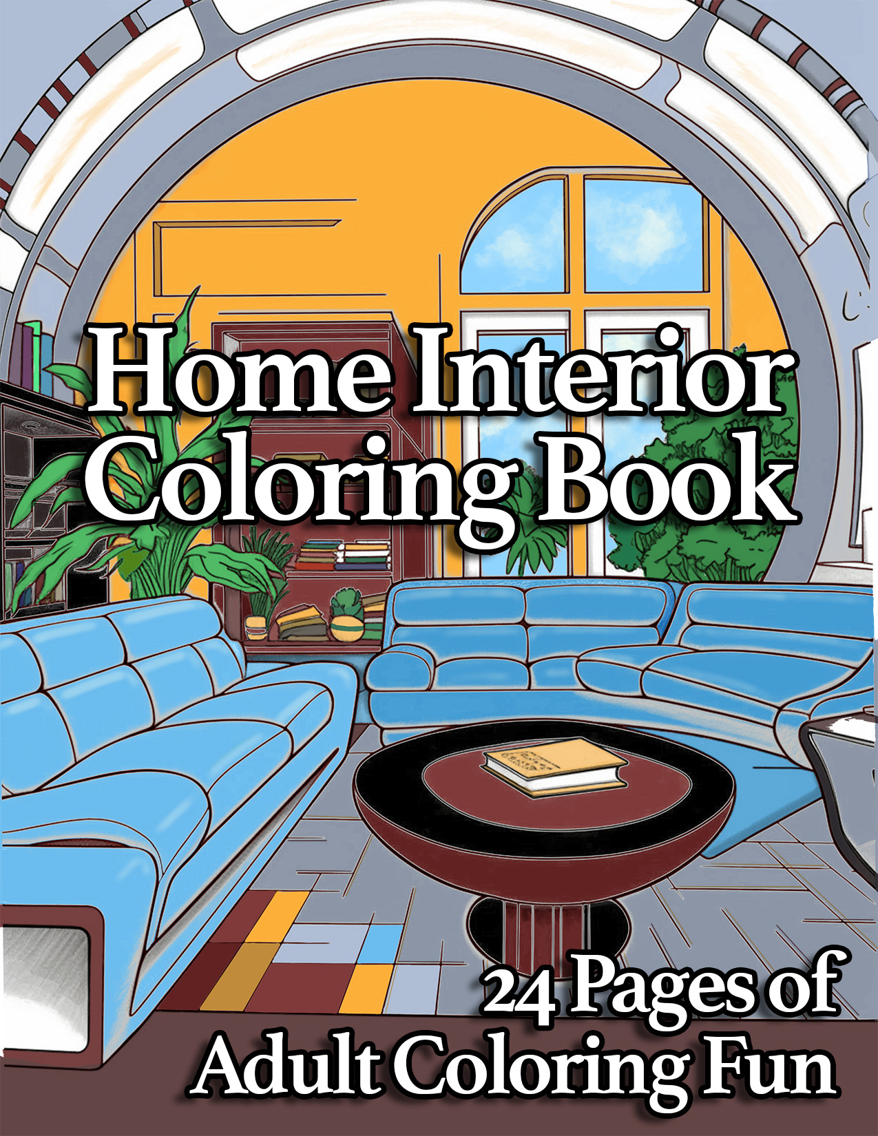 Home Interiors Coloring Book Cover Image