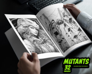 mutants coloring book