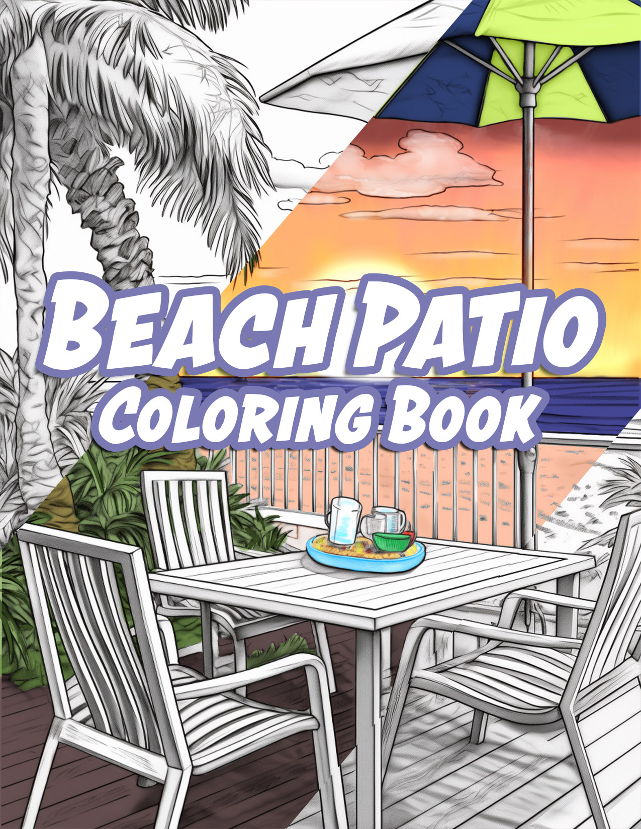 Beach Patio Coloring Book